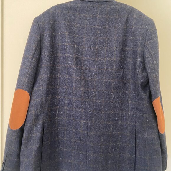 Bottoli Baumler Checked Sport Coat with Elbow Patches - Picture 6 of 9